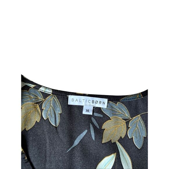 Baltic Born Sicily Maxi Dress Floral Belted Satin size XL - Picture 4 of 6